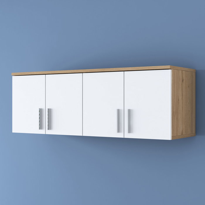 Hanah Home Armario de Pared Nogal y Blanco Hanah Home Armario de Pared Nogal y Blanco